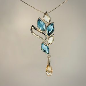 925 Sterling Silver Swaroski Charm